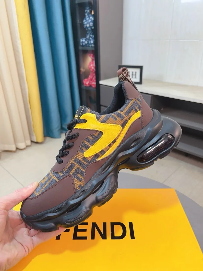 Men's shoes 💰438🌹🌹【fendi Fendi】: 🔝High-end brand of men's shoes: high-top series: official website 1:1 latest masterpiece: the upper is made of brand fabric with imported cowhide technology, ➕🐑made in sheepskin👍, making walking more convenient and comfortable, a stunning work, compared with the official quality, the beautiful 1:1 replica [color]! Create a fashionable personality to set off your uniqueness! A must-have for trendy men! 🔥Size: 38-44.